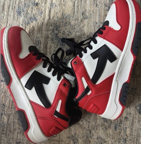 Off white out - white, red